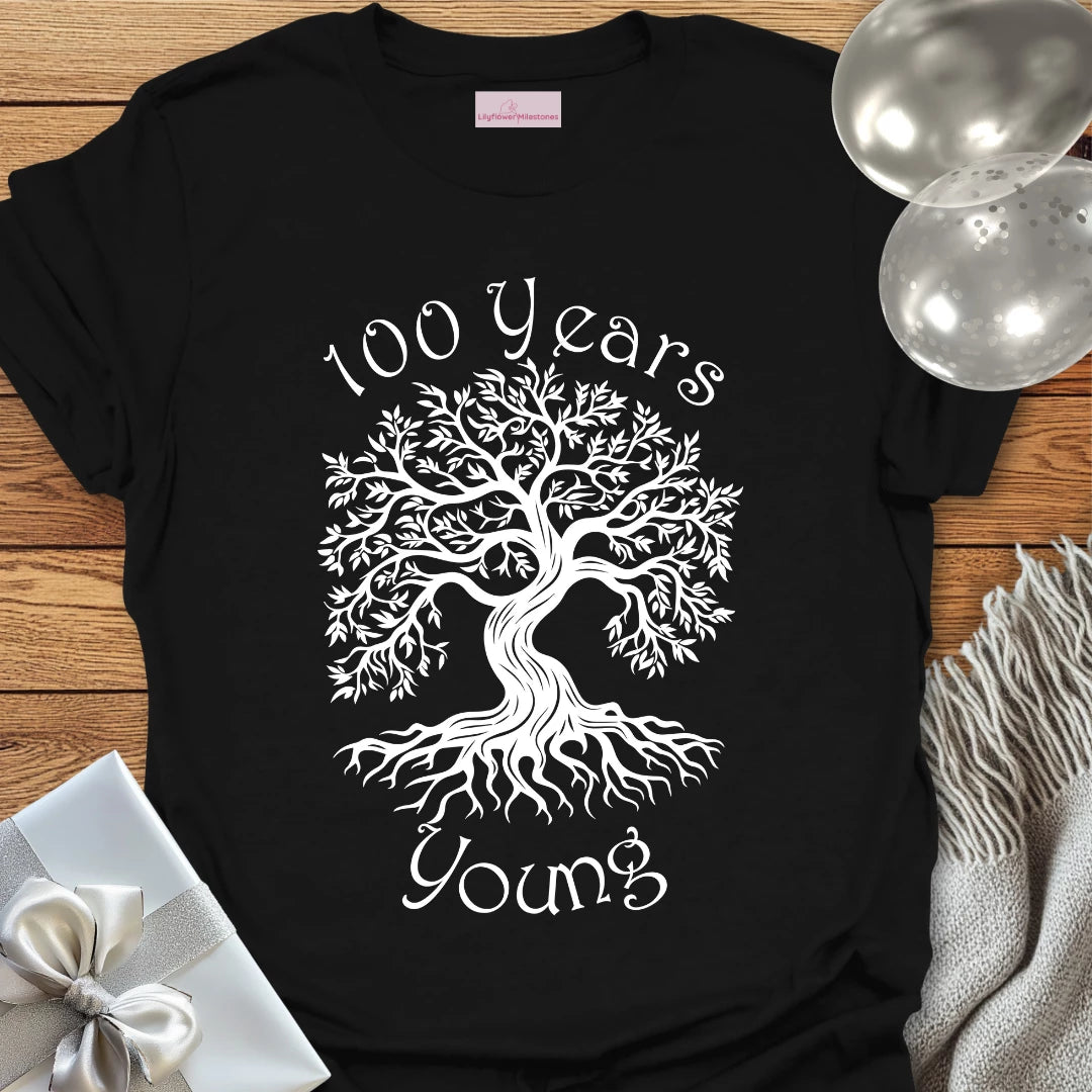 100 Years Young (Tree of Life) - 100th Birthday T-Shirt