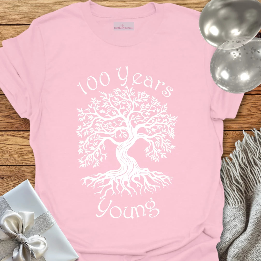 100 Years Young (Tree of Life) - 100th Birthday T-Shirt