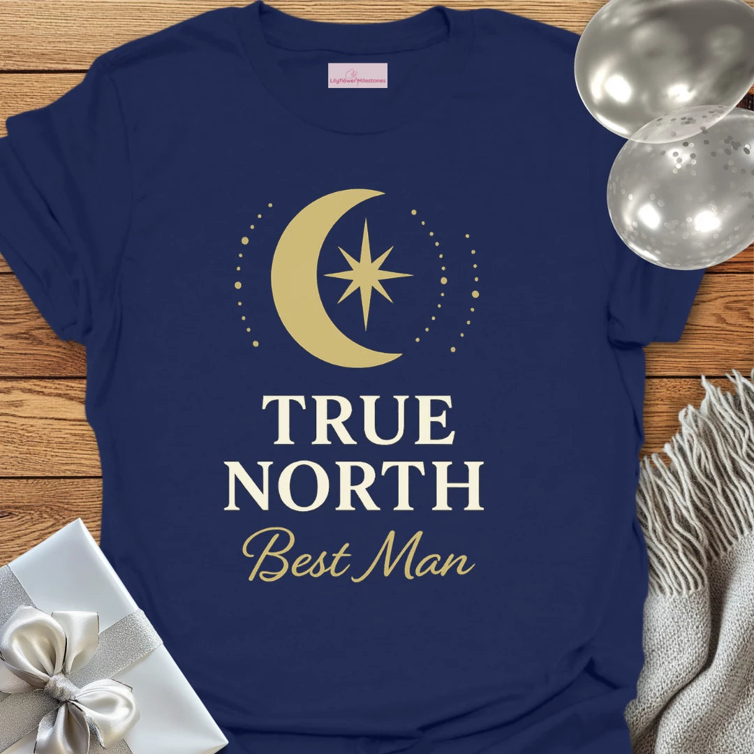 Best Man, True North Wedding T-Shirt