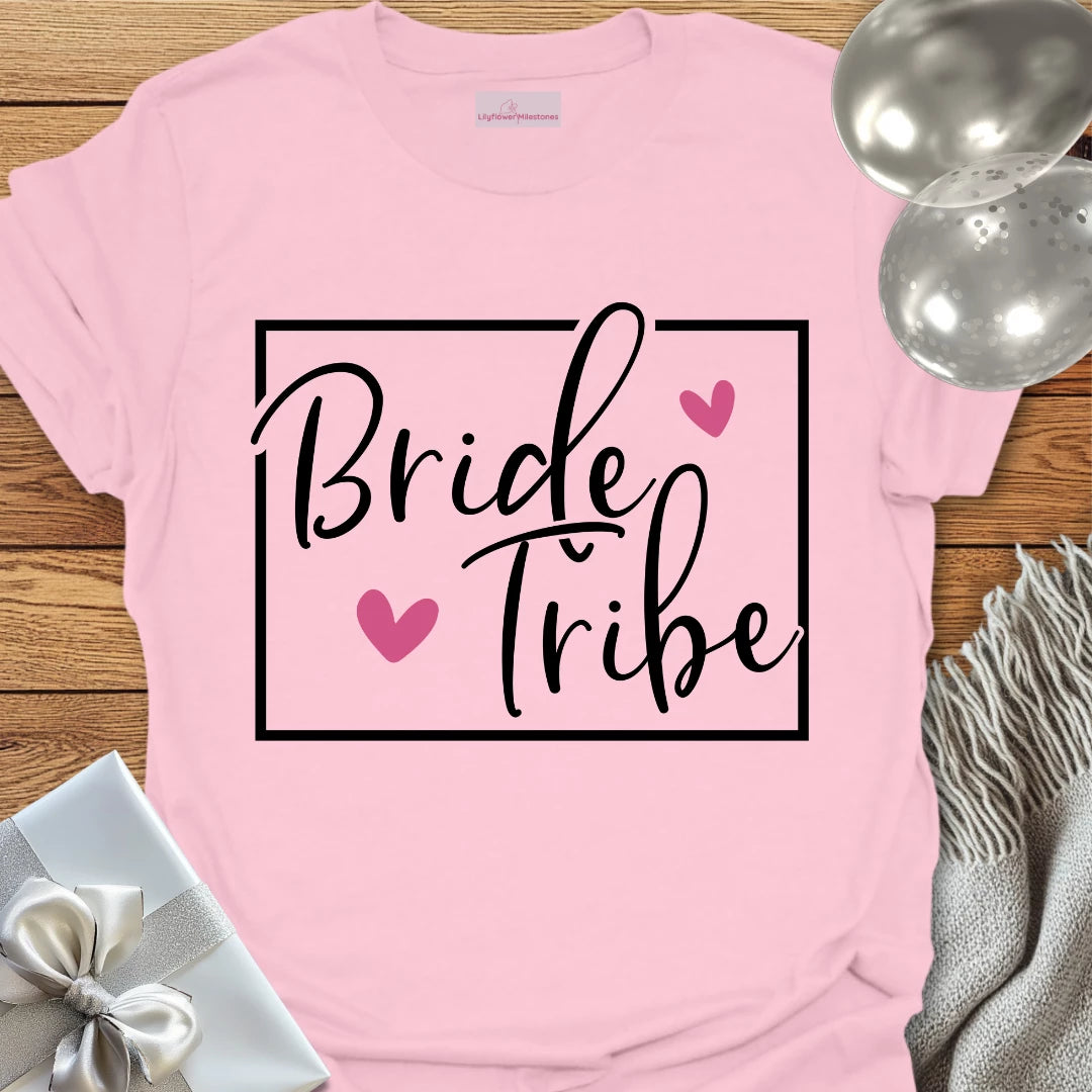 Bride Tribe Heart- Bridal Party T-Shirt