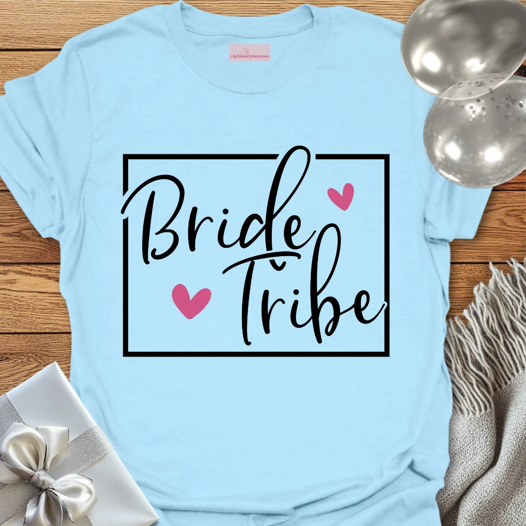 Bride Tribe Heart- Bridal Party T-Shirt
