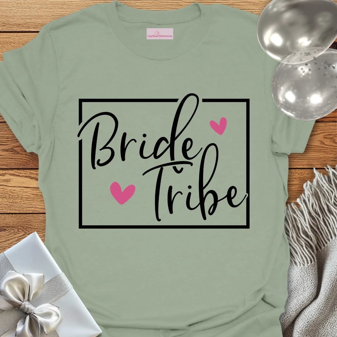 Bride Tribe Heart- Bridal Party T-Shirt