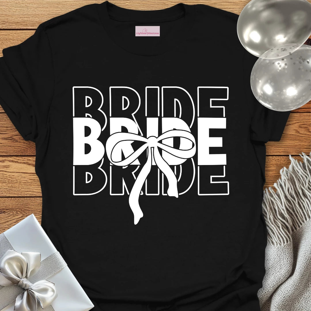 Bride (Bow) - Bridal Party T-Shirt