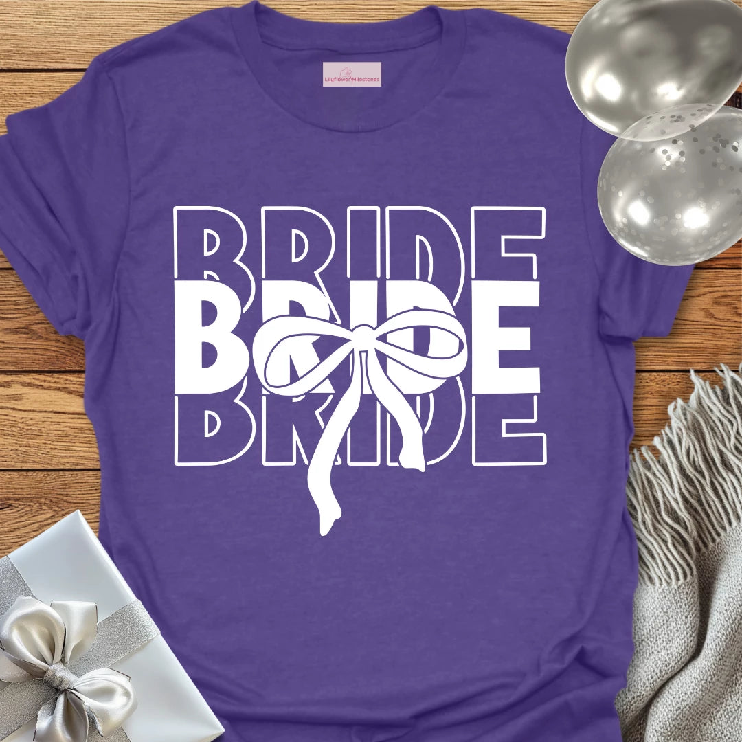 Bride (Bow) - Bridal Party T-Shirt