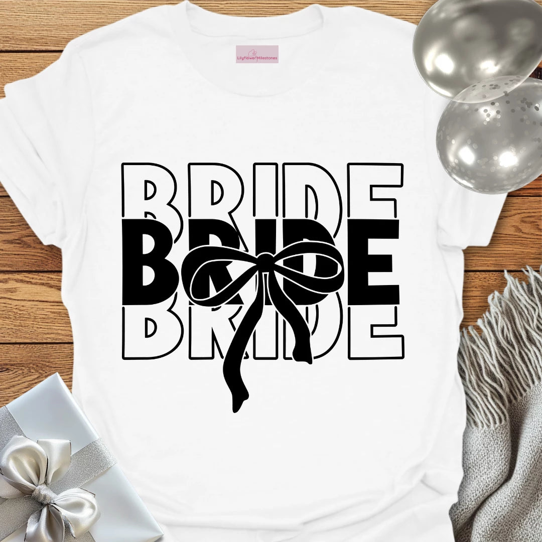 Bride (Bow) - Bridal Party T-Shirt