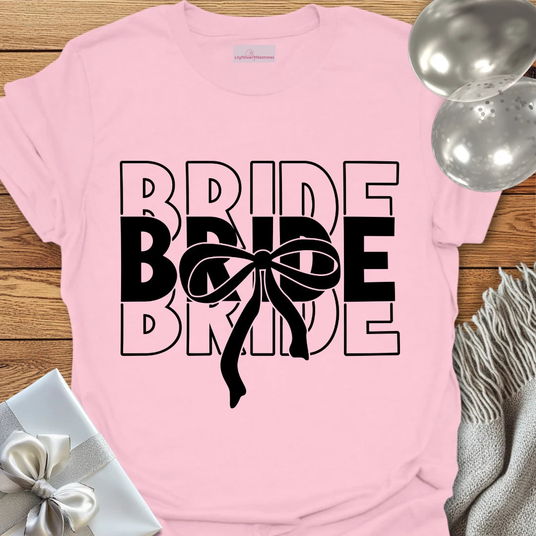 Bride (Bow) - Bridal Party T-Shirt