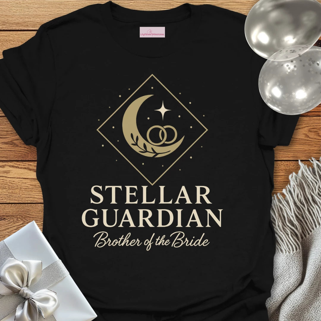 Brother of the Bride, Stellar Guardian Wedding T-Shirt