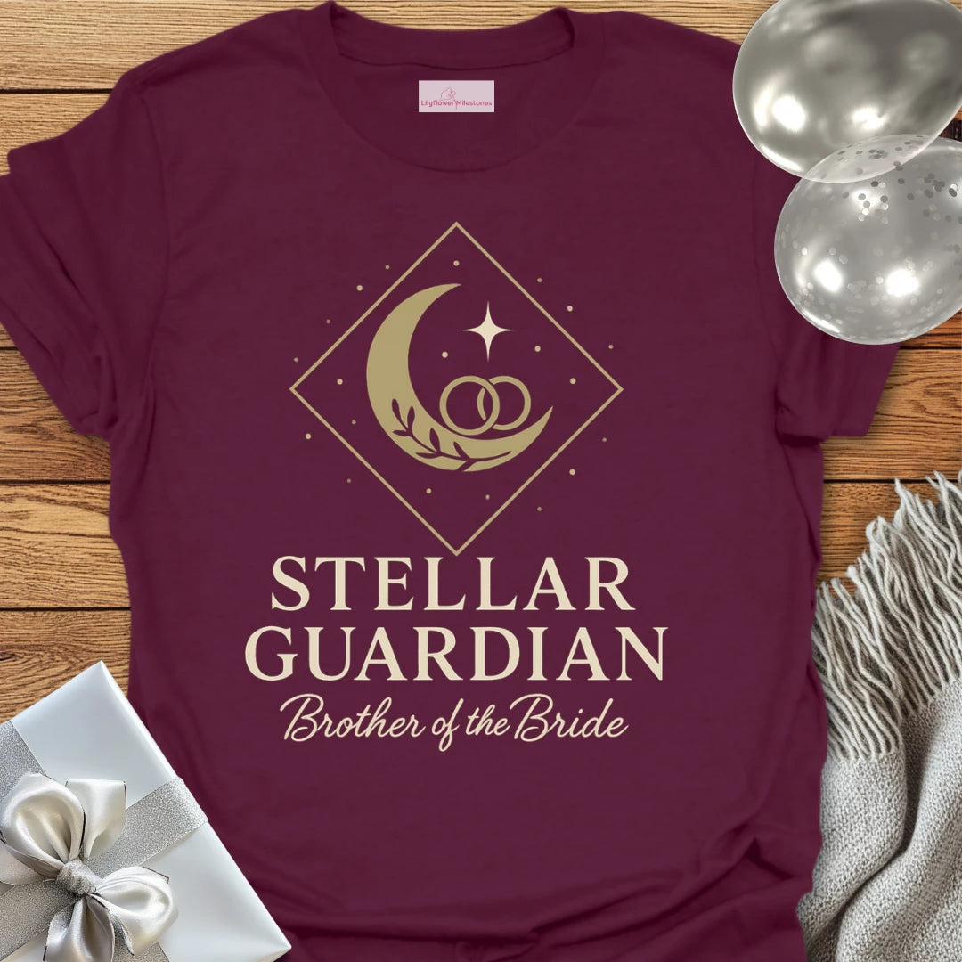 Brother of the Bride, Stellar Guardian Wedding T-Shirt