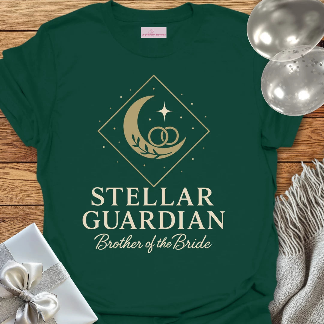 Brother of the Bride, Stellar Guardian Wedding T-Shirt