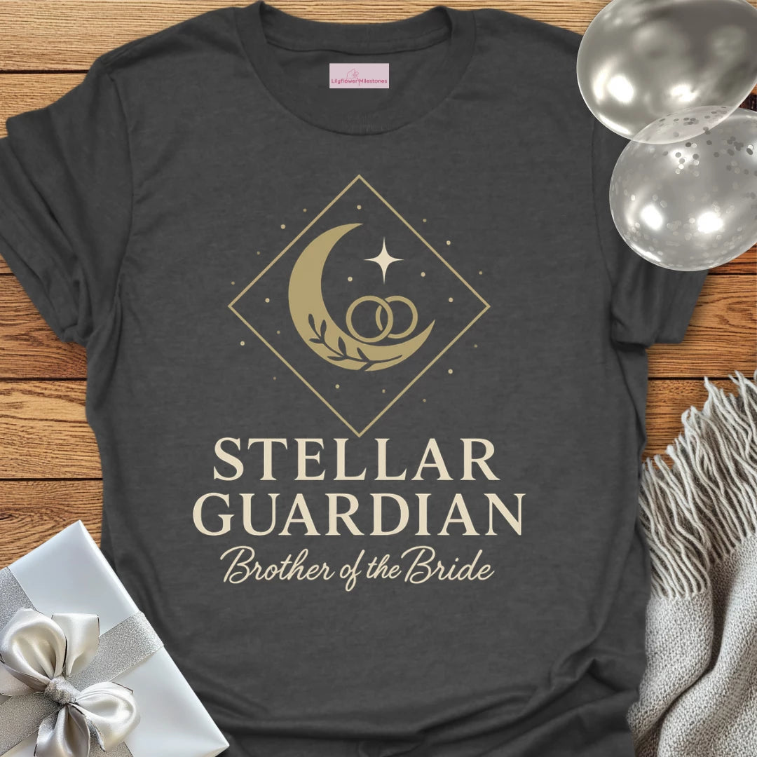 Brother of the Bride, Stellar Guardian Wedding T-Shirt