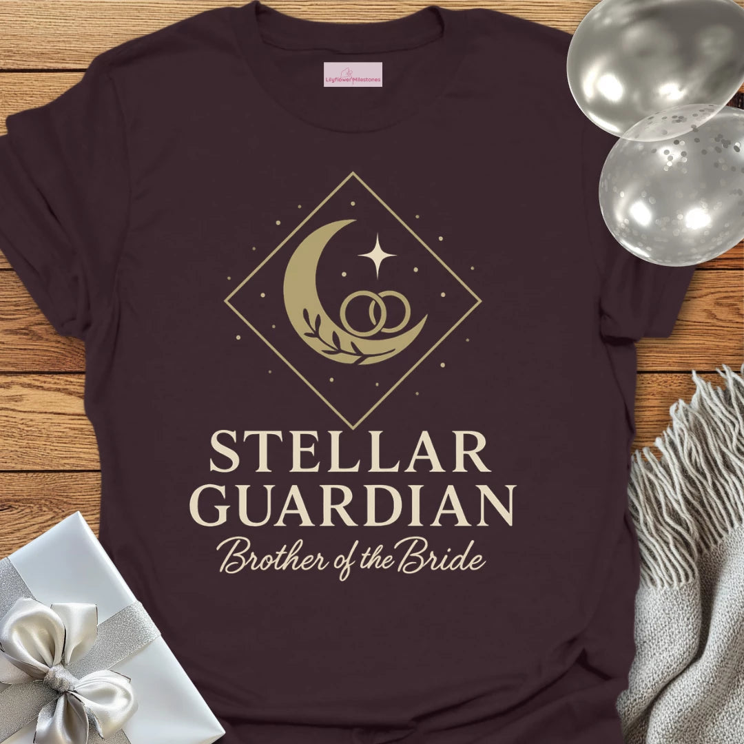 Brother of the Bride, Stellar Guardian Wedding T-Shirt