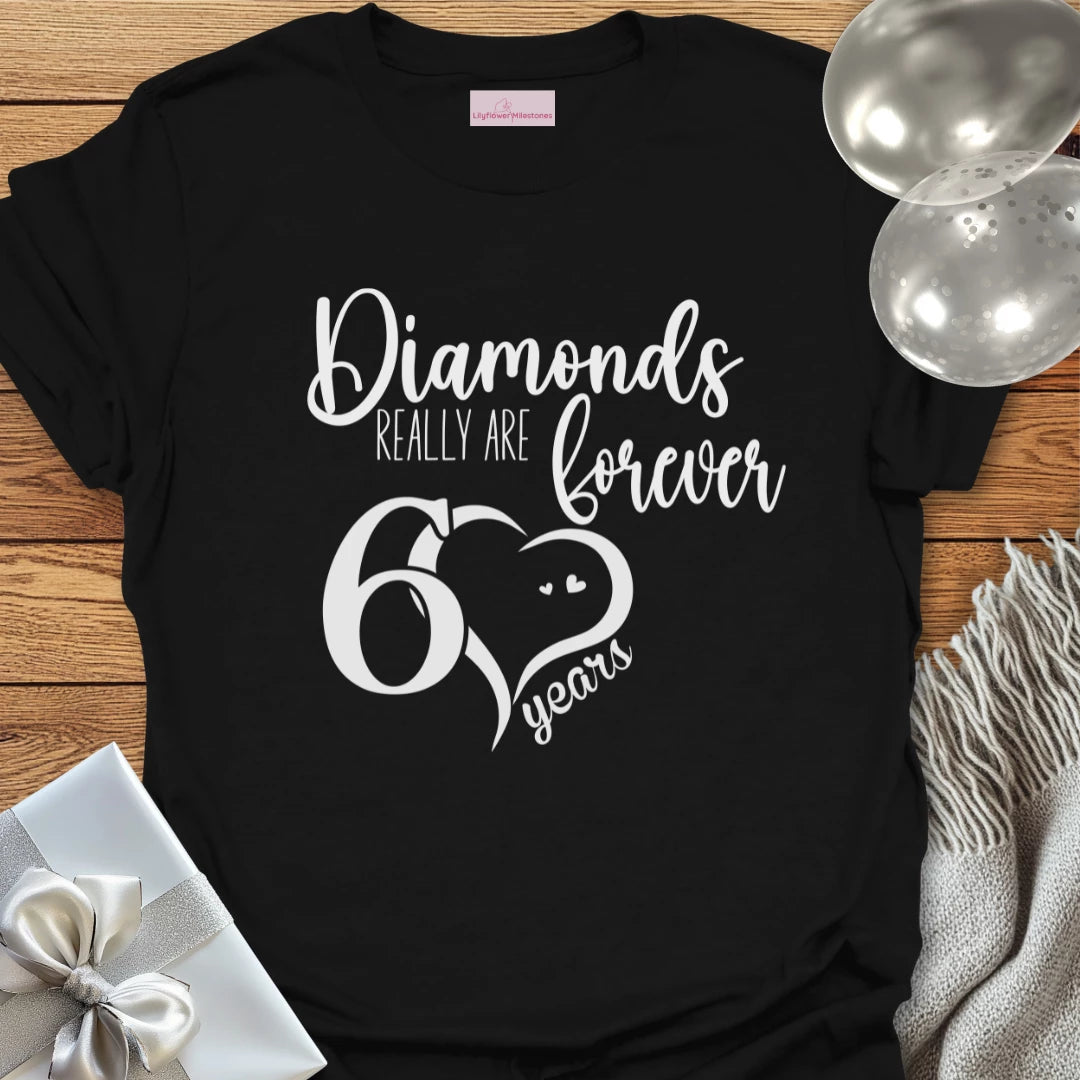 60 Years, Diamonds Really Are Forever - 60th Wedding Anniversary T-Shirt