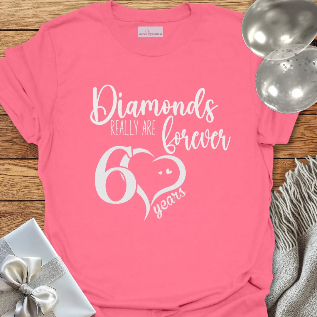 60 Years, Diamonds Really Are Forever - 60th Wedding Anniversary T-Shirt