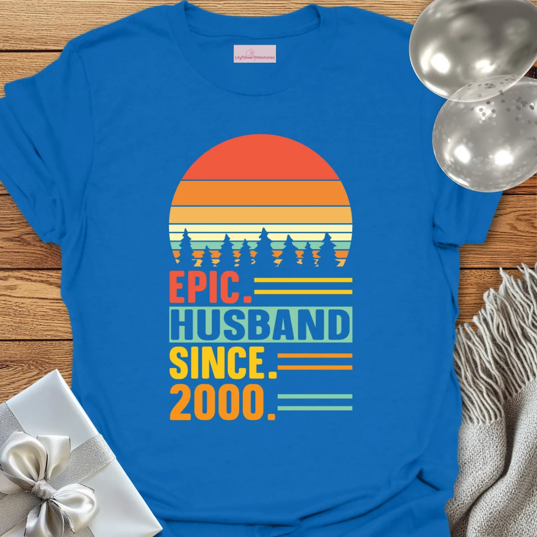 Epic Husband Since 2000 - 25th Wedding Anniversary T-Shirt