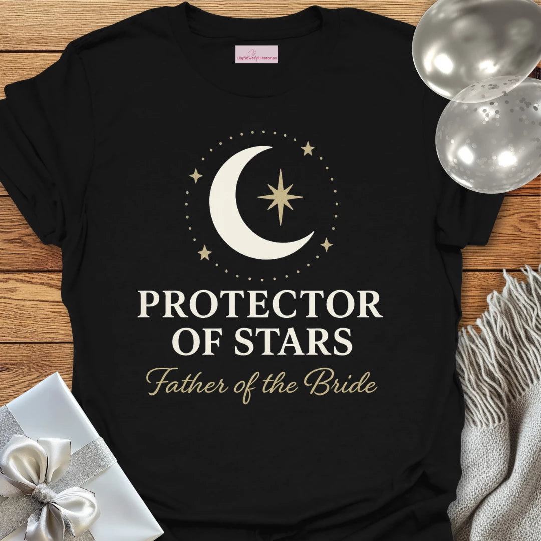 Father of the Bride, Protector of Stars Wedding T-Shirt
