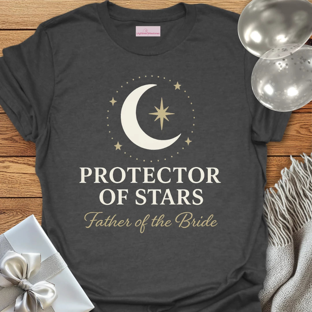 Father of the Bride, Protector of Stars Wedding T-Shirt