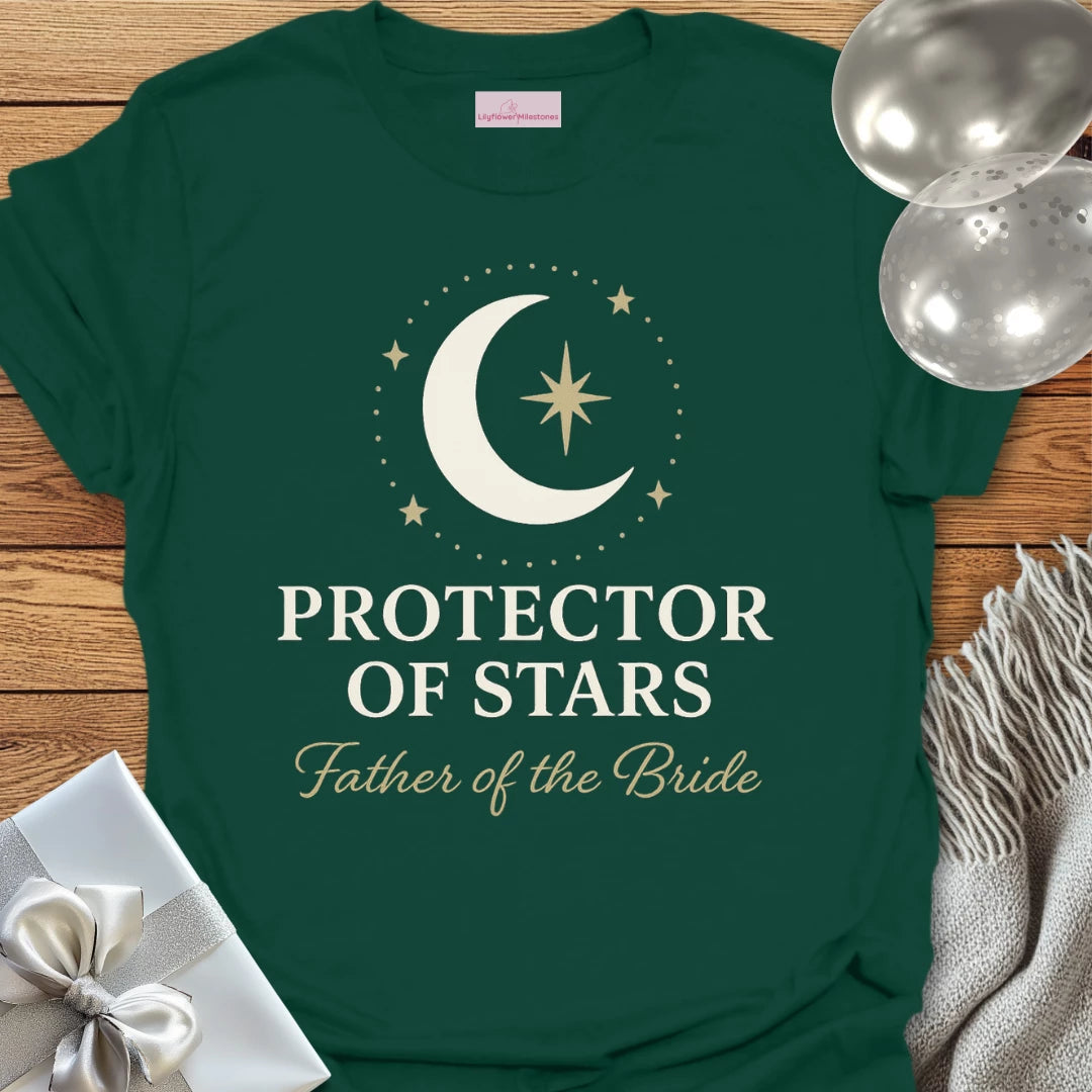 Father of the Bride, Protector of Stars Wedding T-Shirt