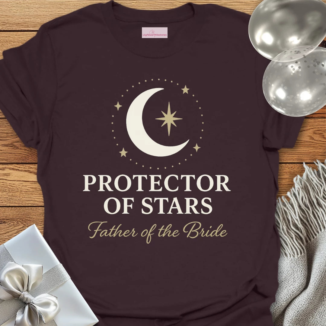 Father of the Bride, Protector of Stars Wedding T-Shirt