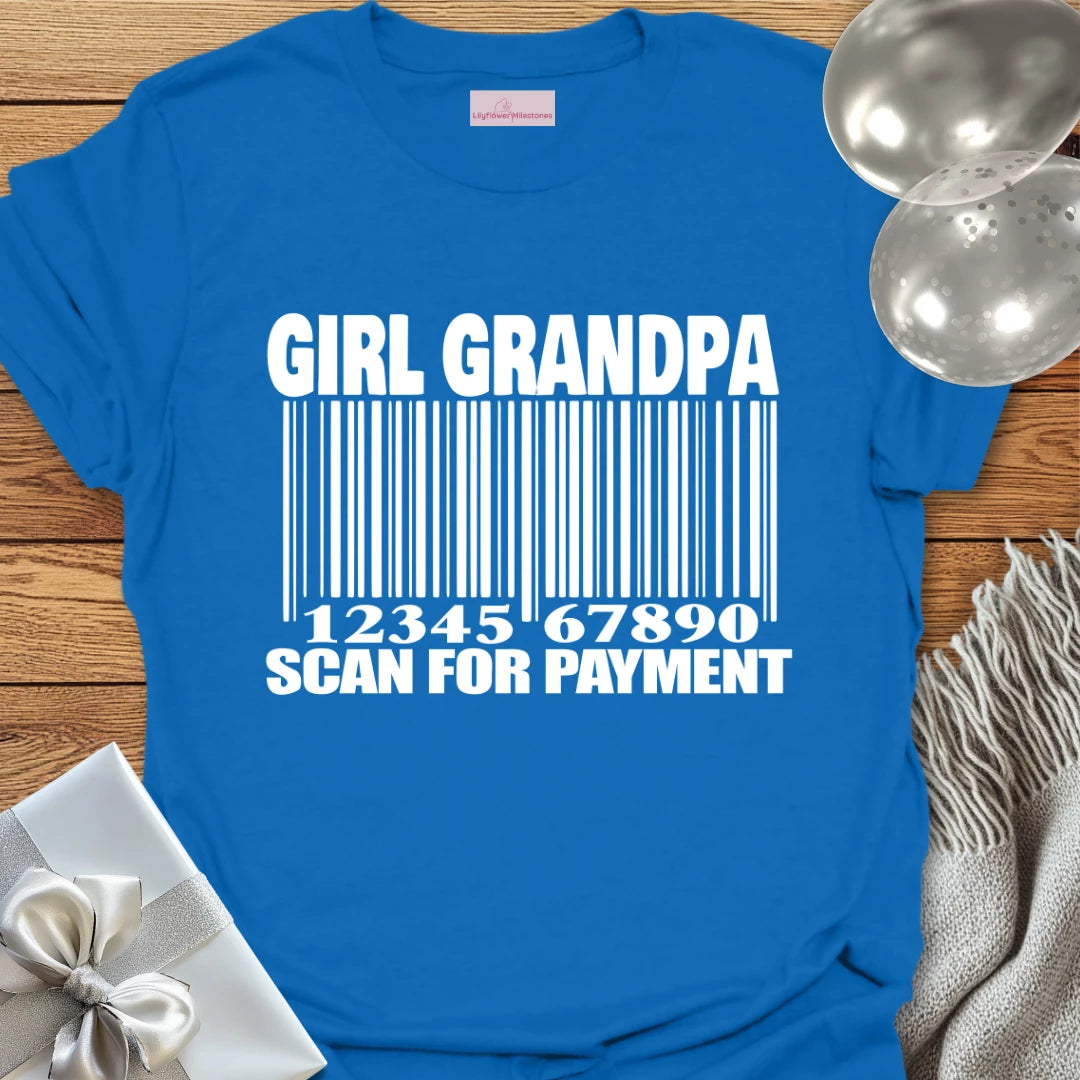 Girl Grandpa, Scan for Payment T-Shirt