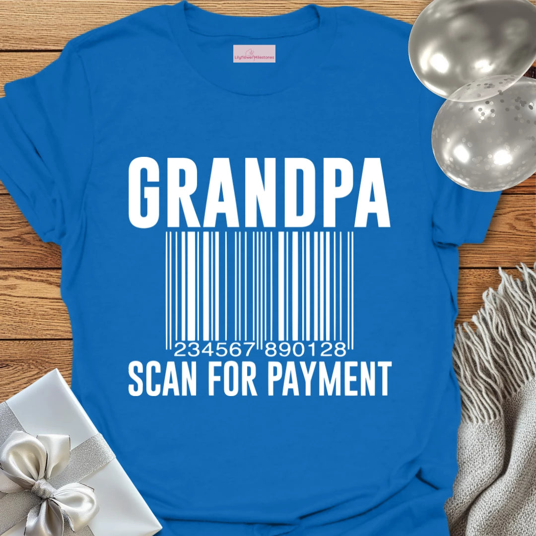 Grandpa, Scan for Payment T-Shirt