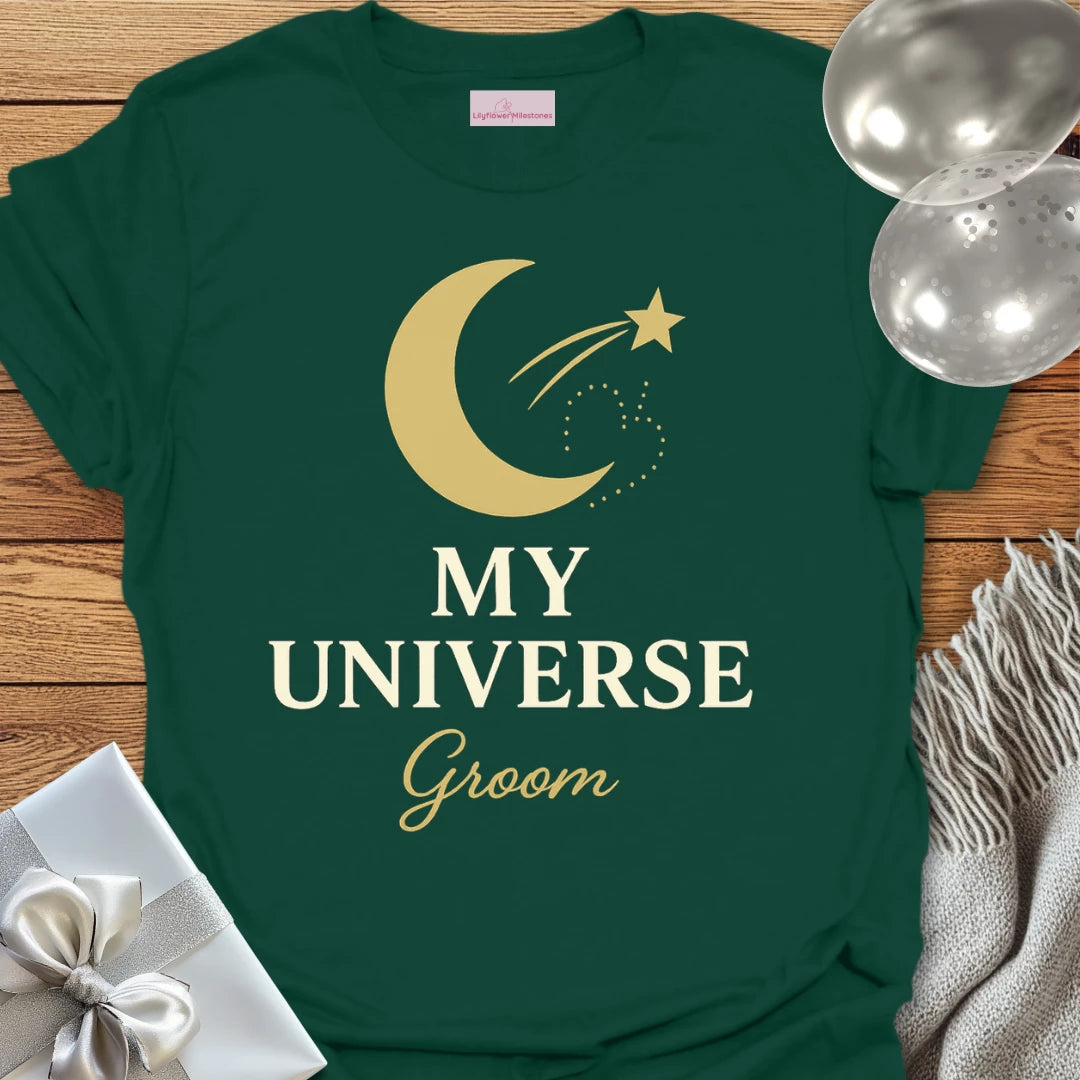 Groom, My Universe Wedding T-Shirt