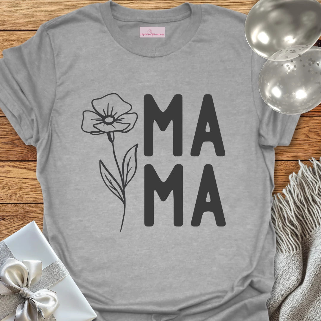 MaMa Floral T-Shirt