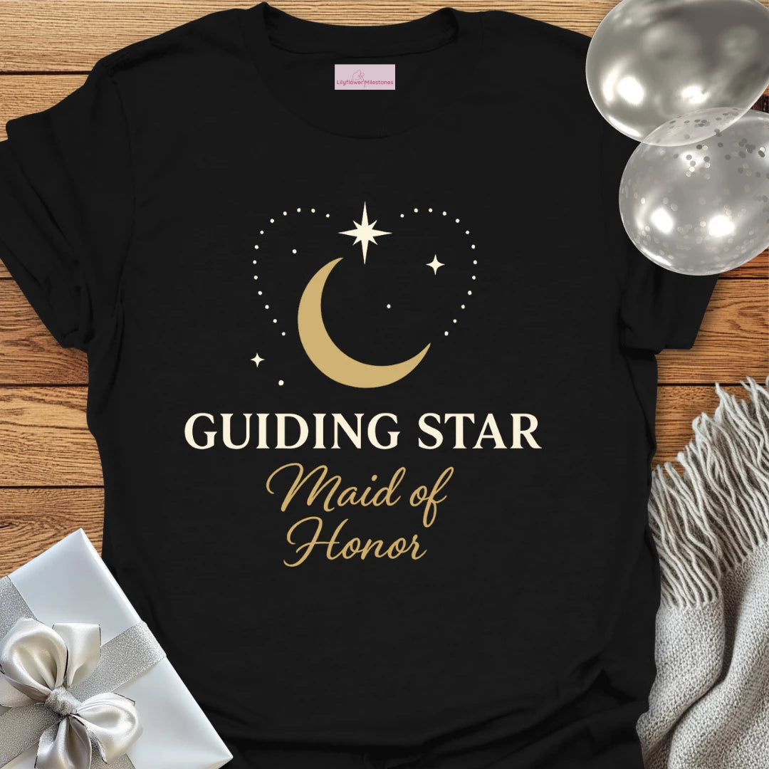 Maid of Honor, Guiding Star Wedding T-Shirt
