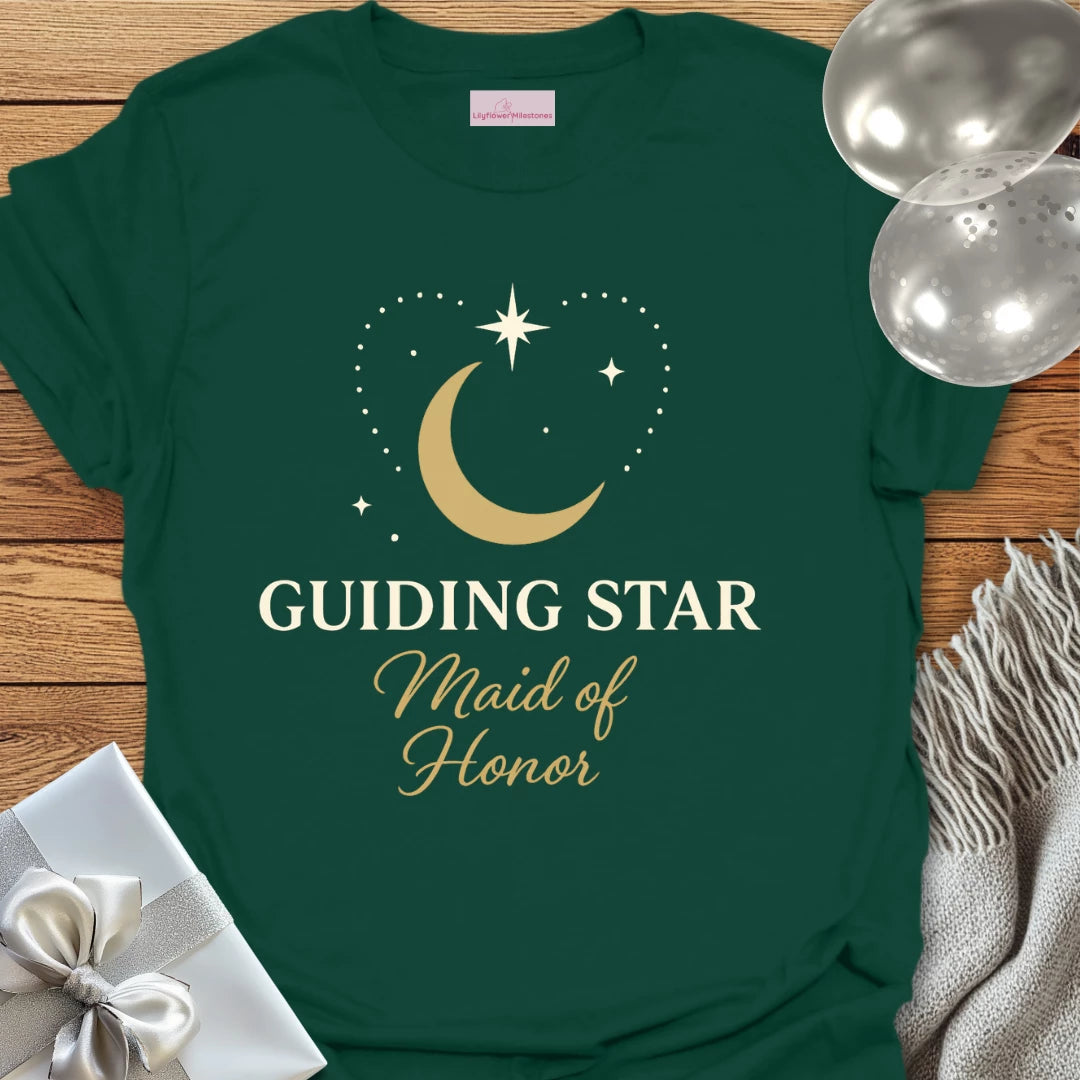 Maid of Honor, Guiding Star Wedding T-Shirt