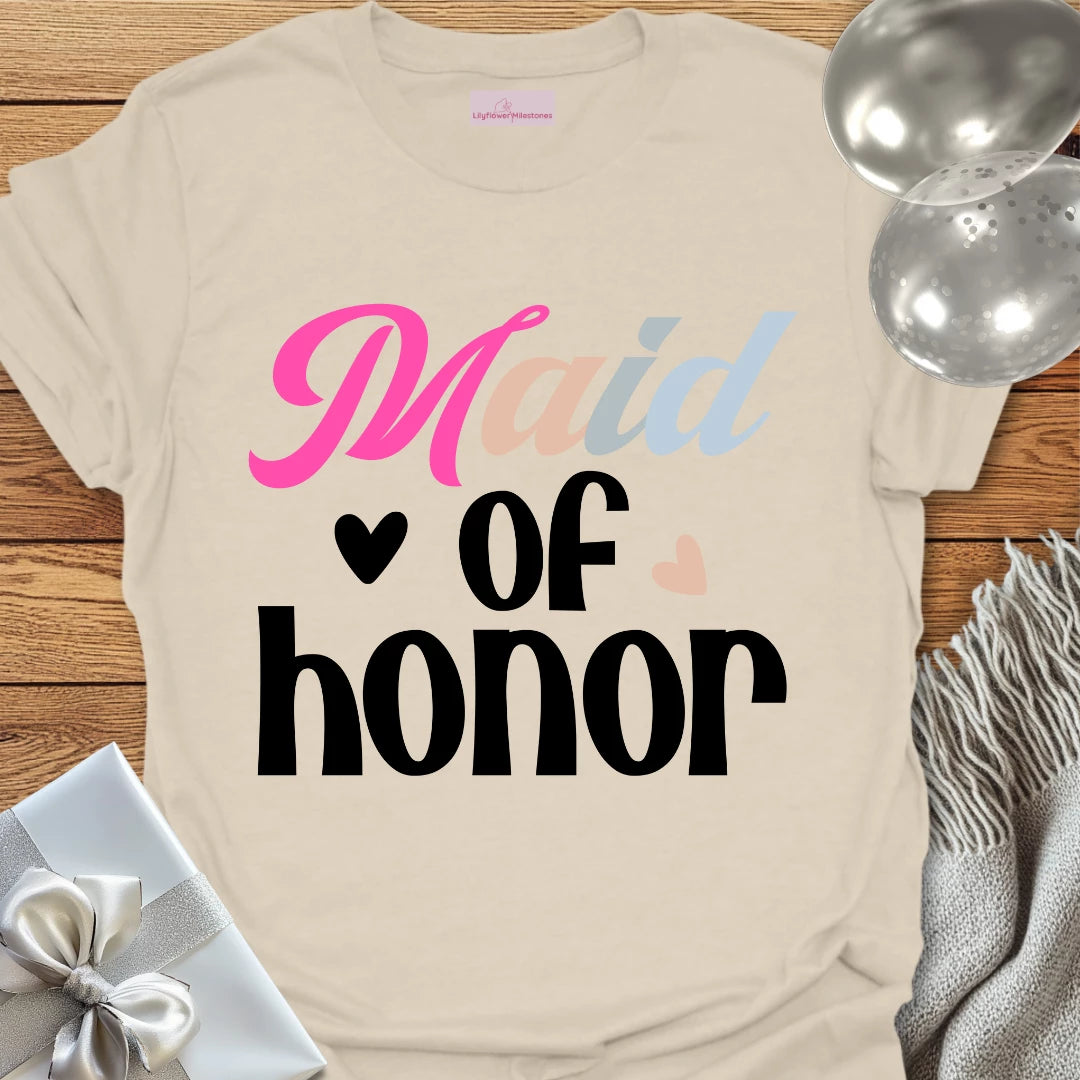 Maid of Honor Wedding T-Shirt