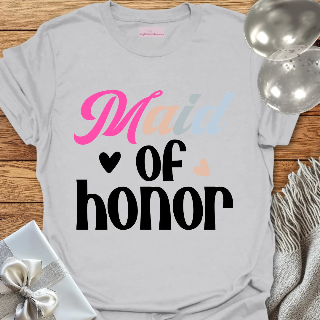 Maid of Honor Wedding T-Shirt