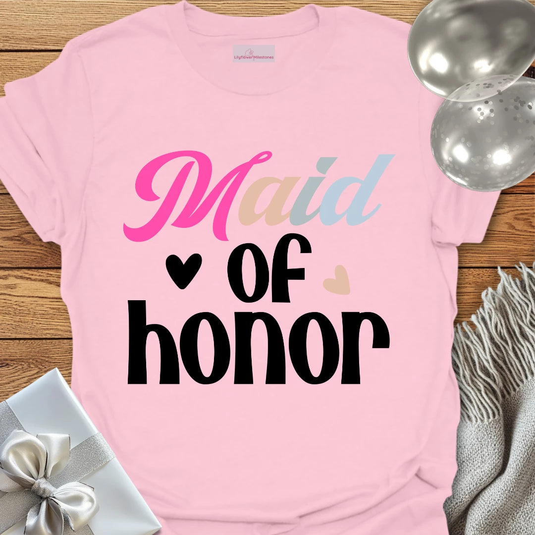 Maid of Honor Wedding T-Shirt
