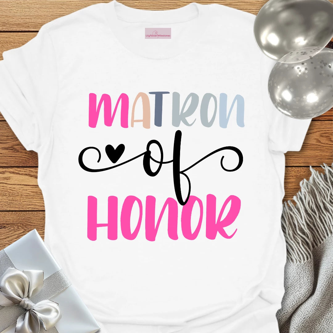 Matron of Honor Wedding T-Shirt