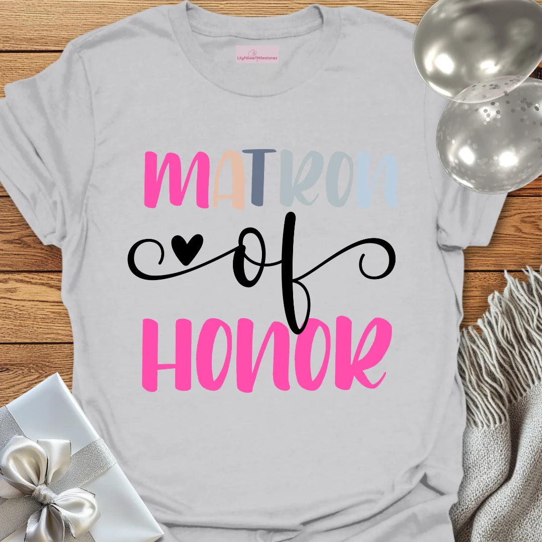 Matron of Honor Wedding T-Shirt