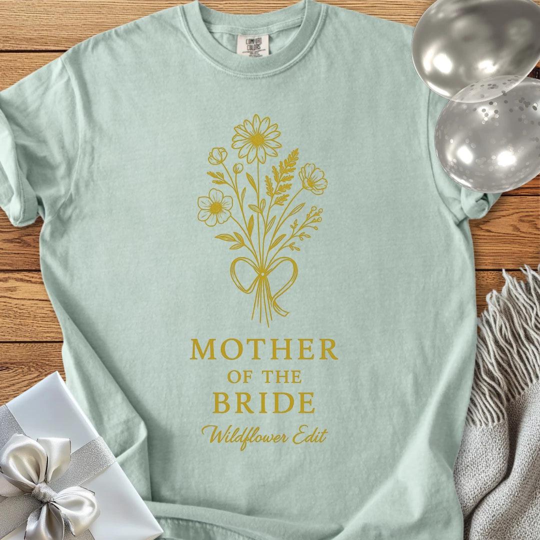 Mother of the Bride, Wildflower Edit - Premium Bridal Party T-Shirt