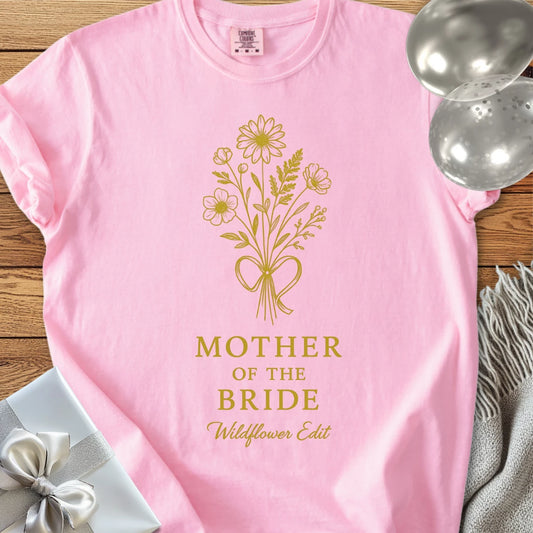 Mother of the Bride, Wildflower Edit - Premium Bridal Party T-Shirt