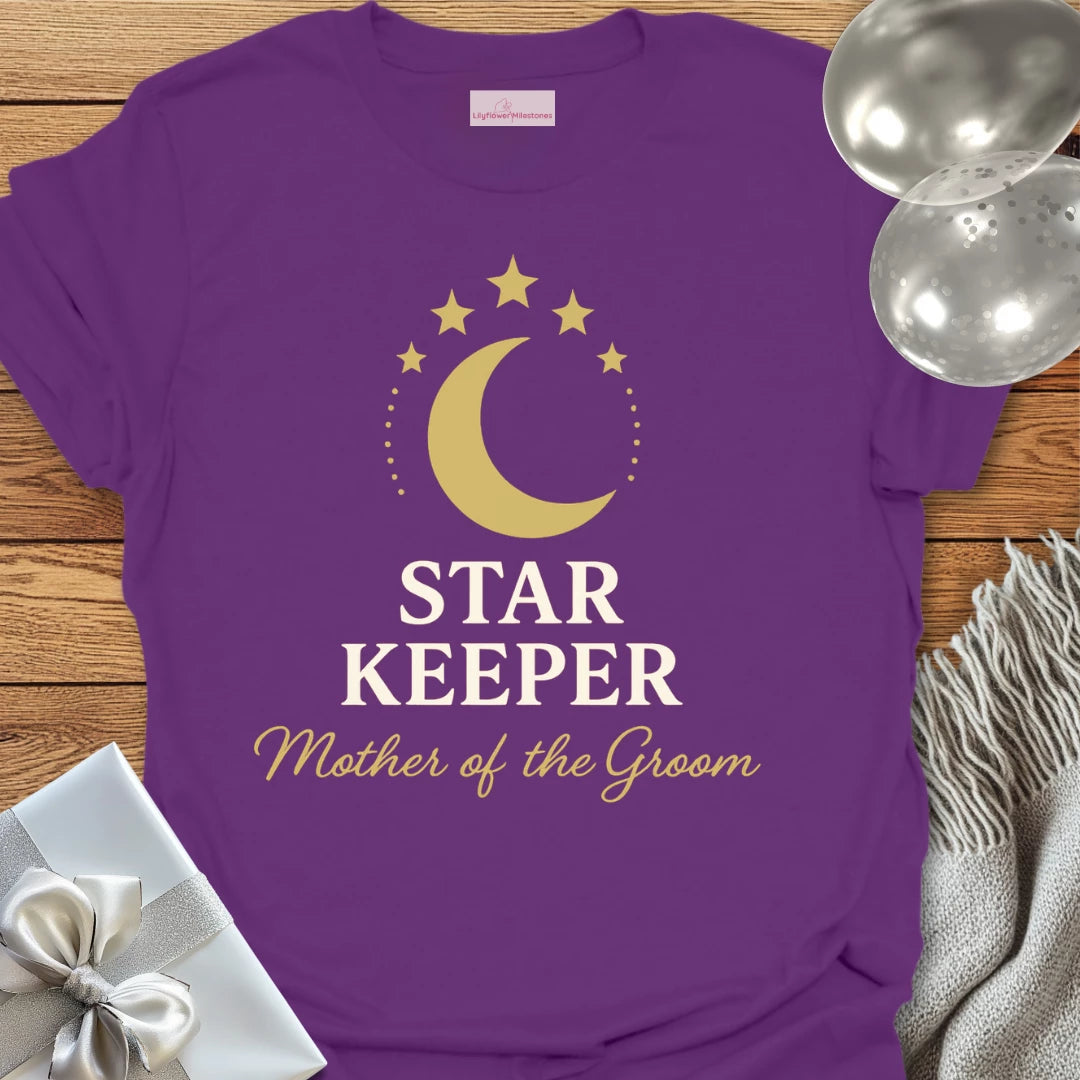 Mother of the Groom, Star Keeper Wedding T-Shirt