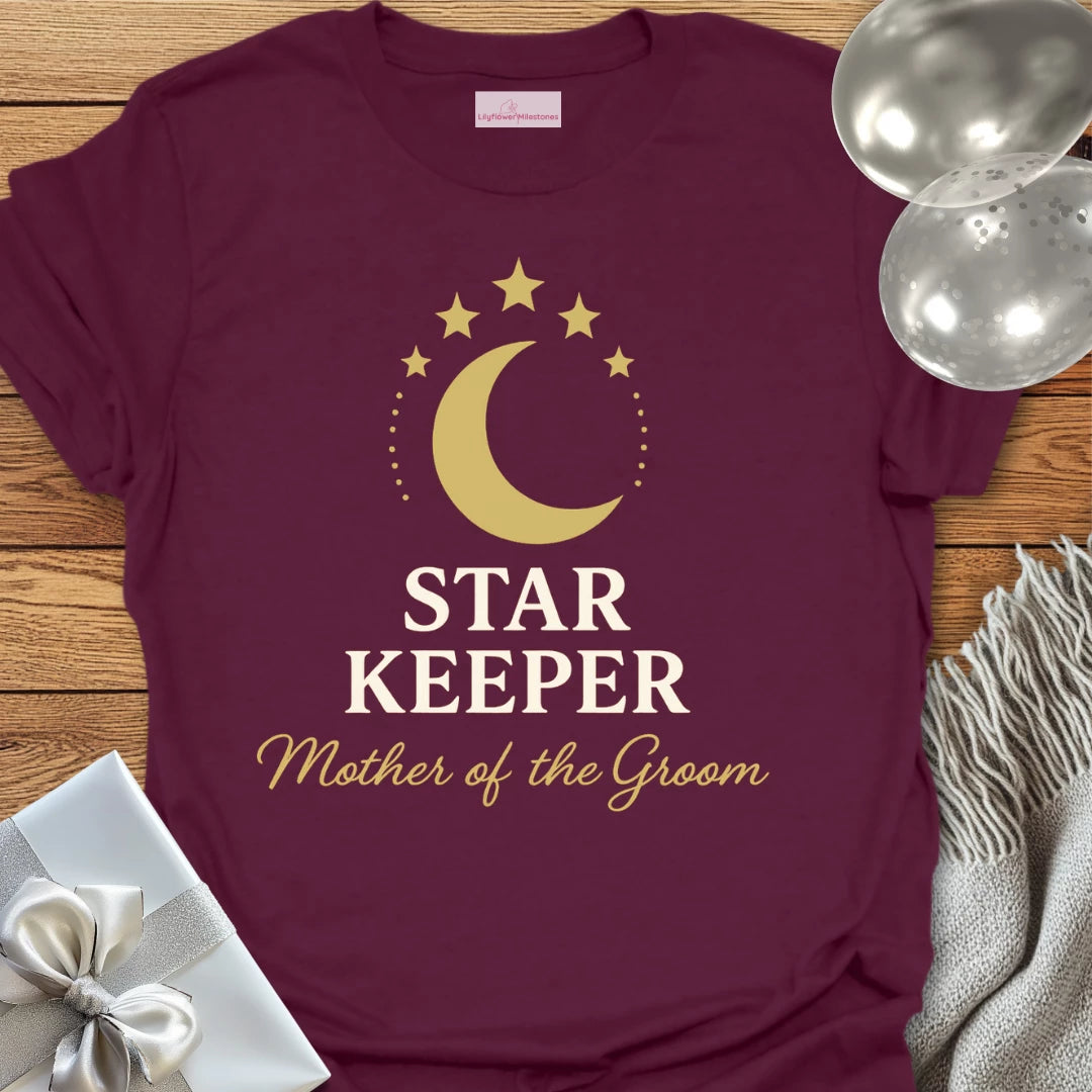 Mother of the Groom, Star Keeper Wedding T-Shirt