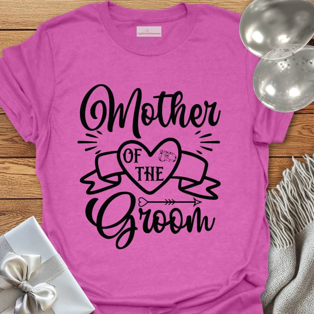 Mother of the Groom T-Shirt (scroll)