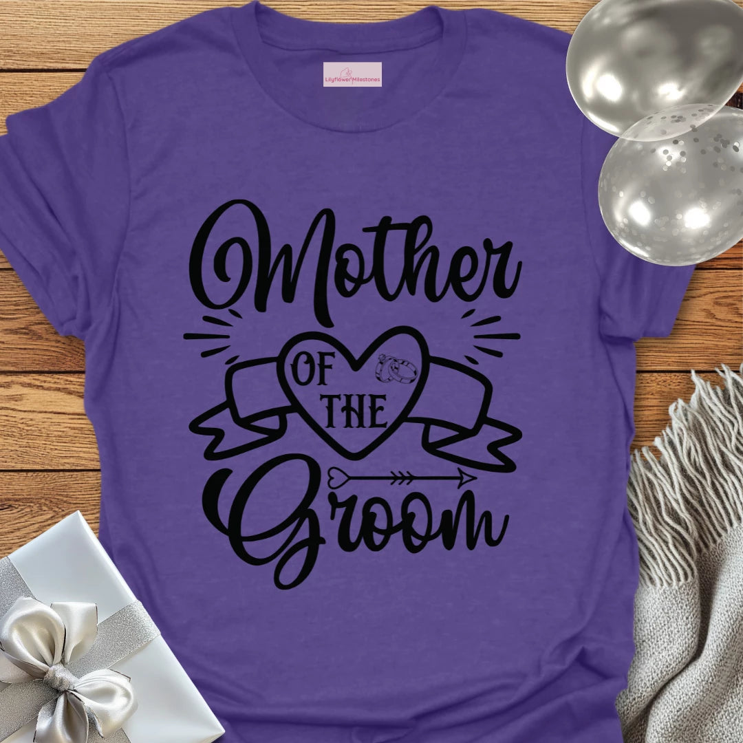Mother of the Groom T-Shirt (scroll)