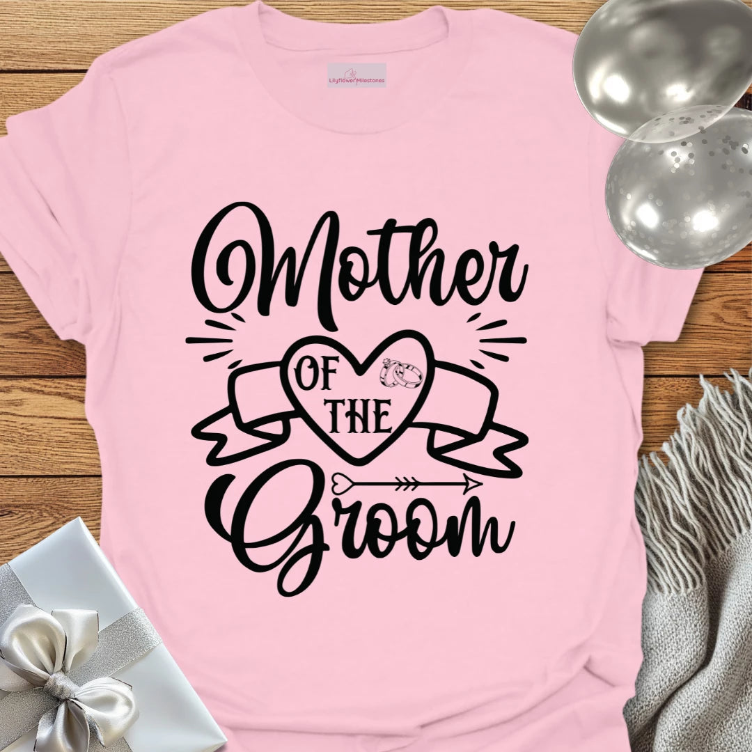 Mother of the Groom T-Shirt (scroll)