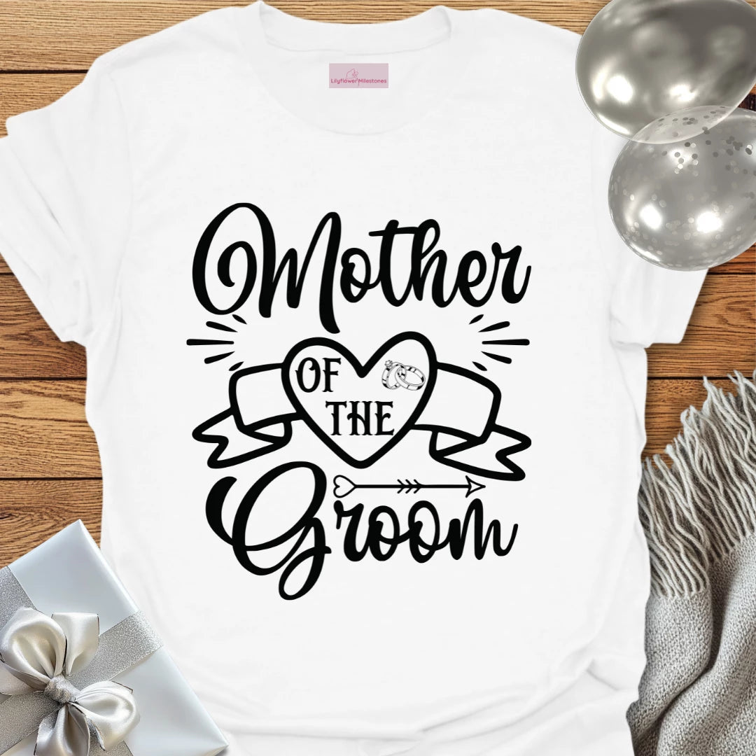 Mother of the Groom T-Shirt (scroll)