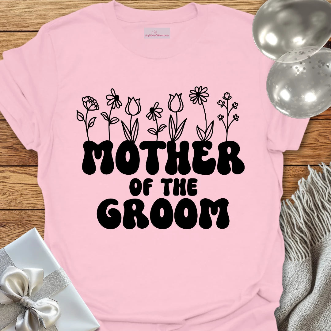 Mother of the Groom (Wildflowers) - Bridal Party T-Shirt