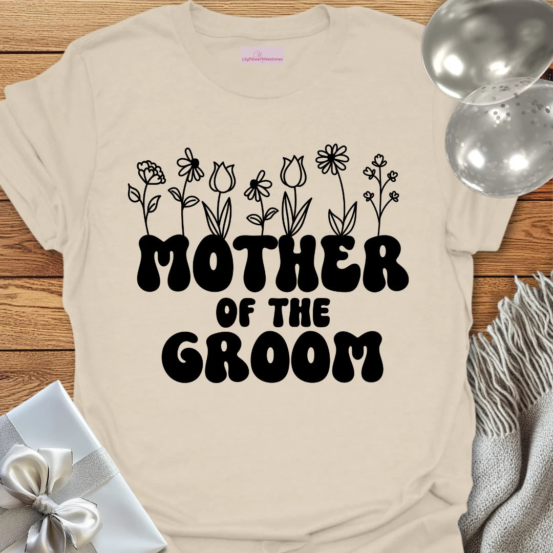 Mother of the Groom (Wildflowers) - Bridal Party T-Shirt