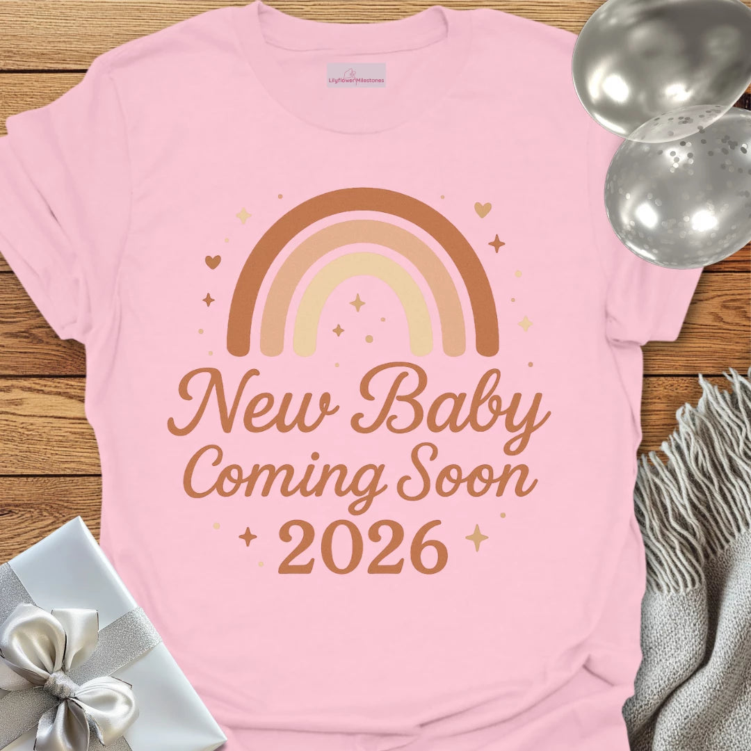 New Baby Coming Soon, 2026 - Pregnancy Announcement T-Shirt