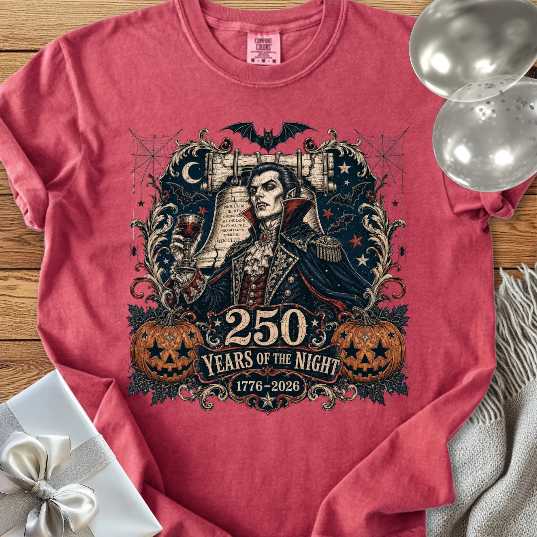 250 Years of the Night - Premium Halloween America 250 T-Shirt
