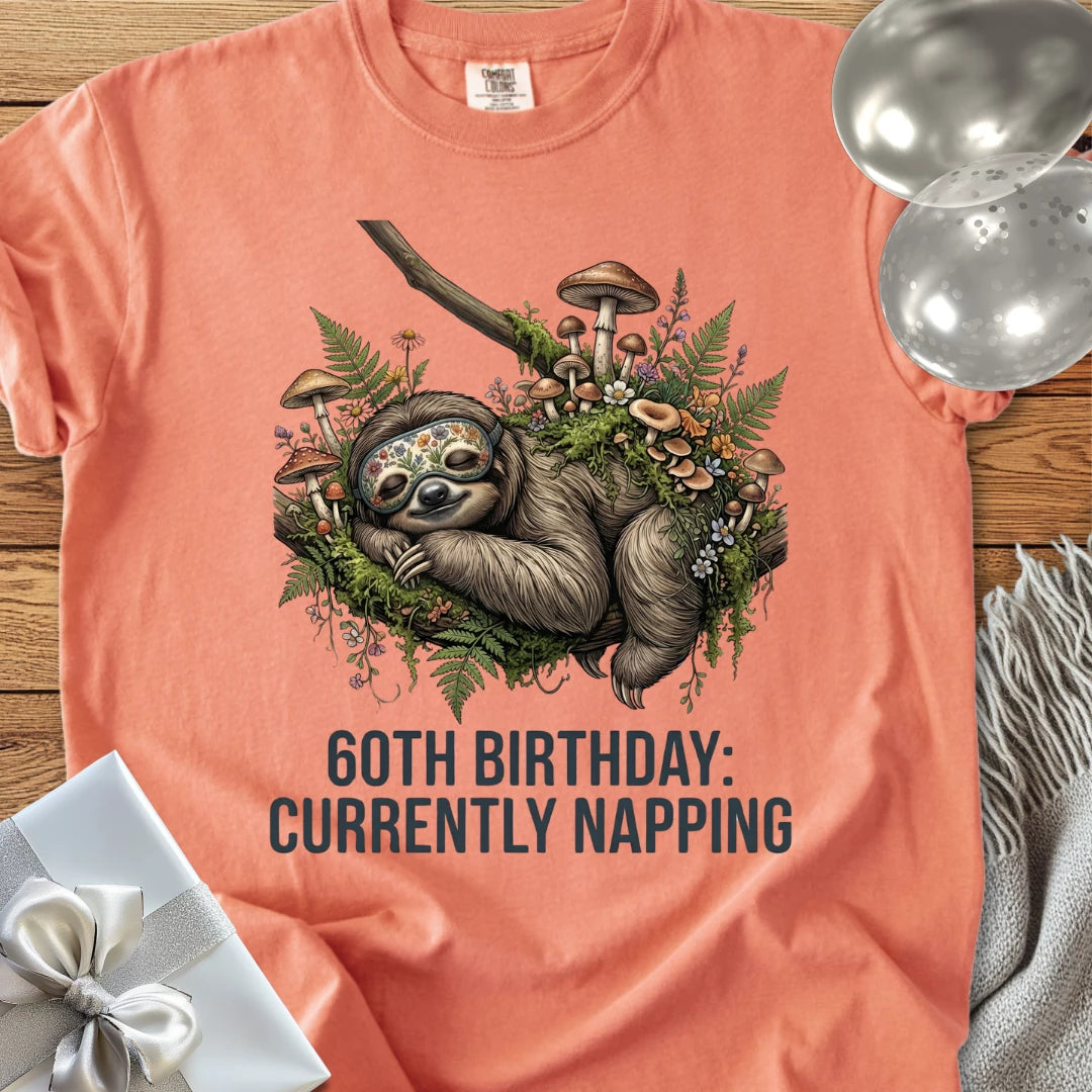 60th Birthday: Currently Napping - Premium 60th Birthday T-Shirt