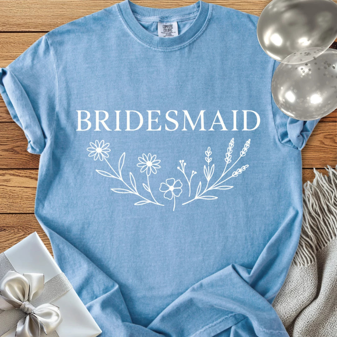 Bridesmaid - Premium Bloom Bridal Party T-Shirt