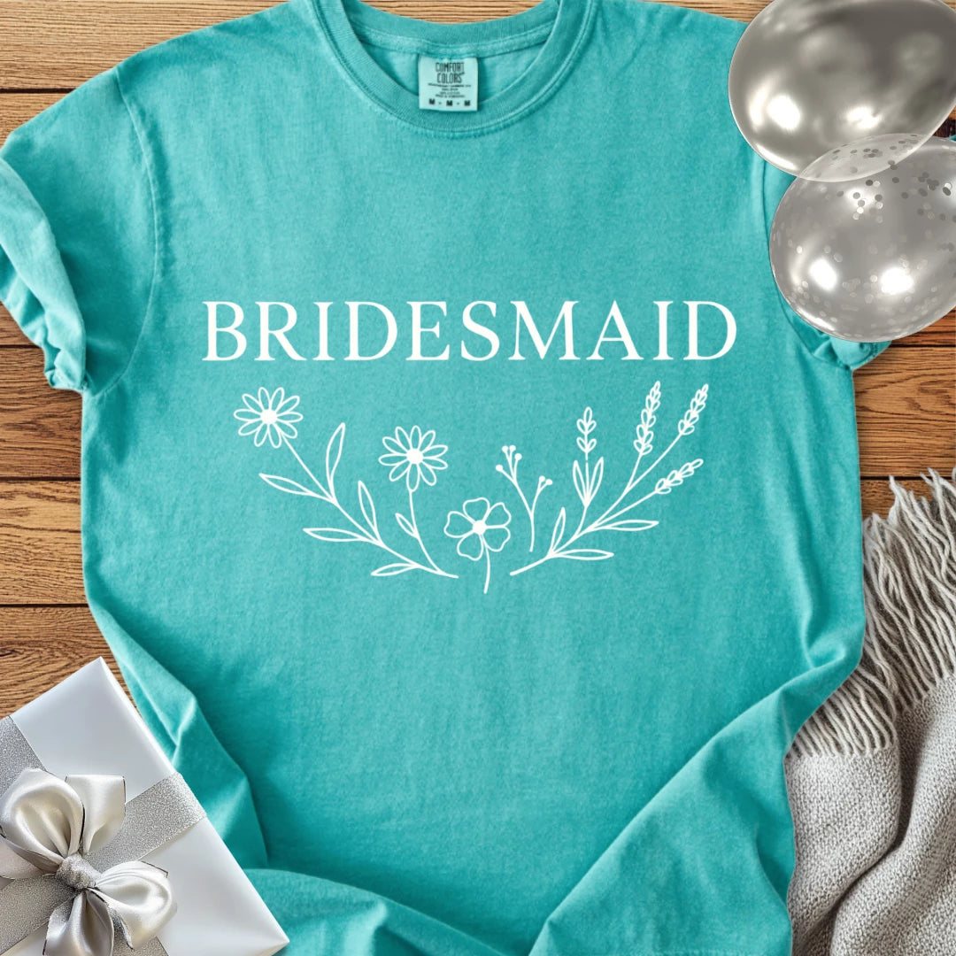 Bridesmaid - Premium Bloom Bridal Party T-Shirt