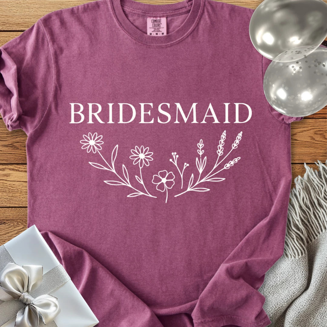 Bridesmaid - Premium Bloom Bridal Party T-Shirt