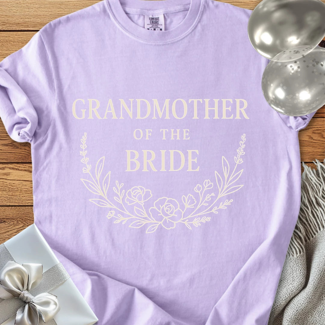 Grandmother of the Bride - Premium Bloom Bridal Party T-Shirt